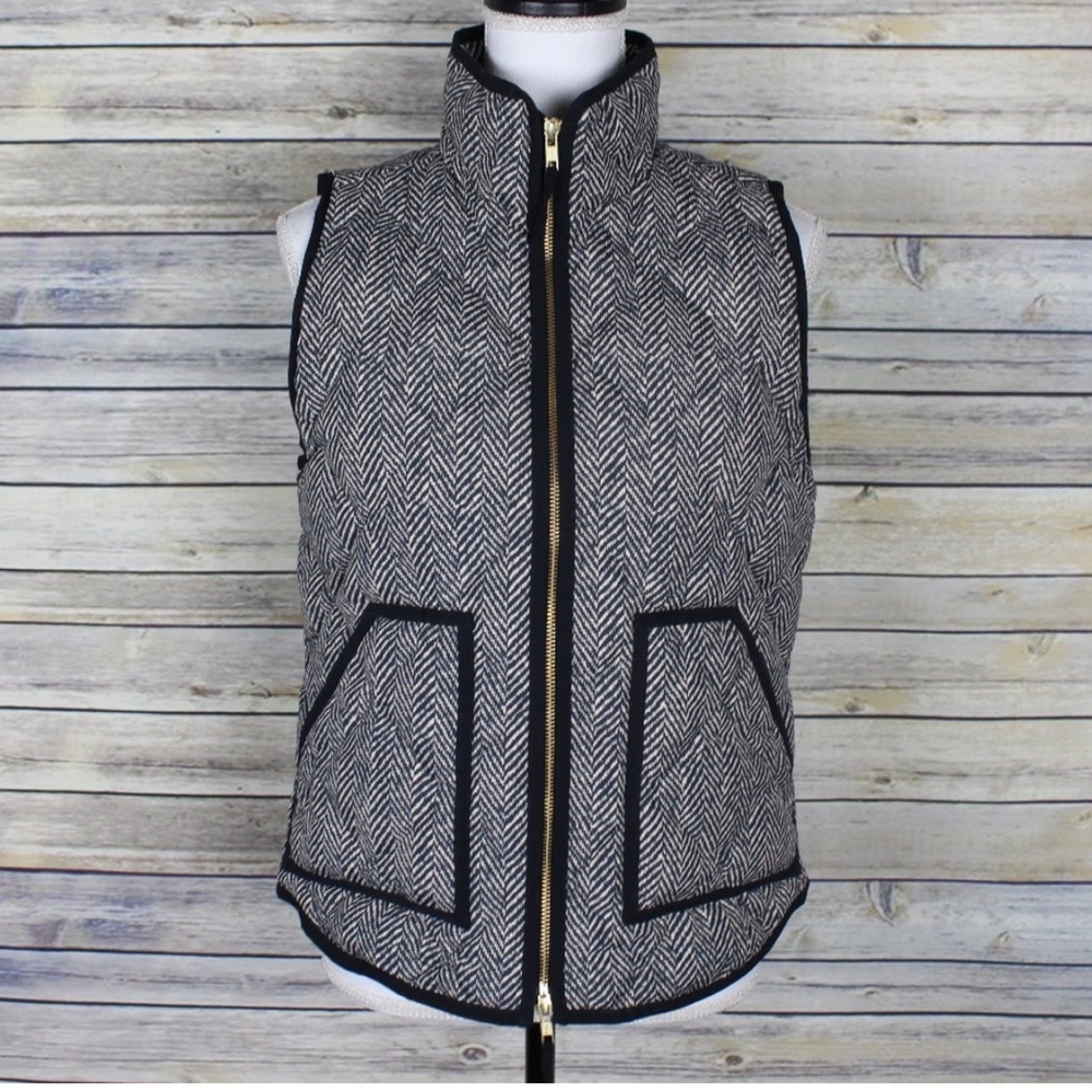 J. Crew Factory Quilted Printed Puffer Vest 02533